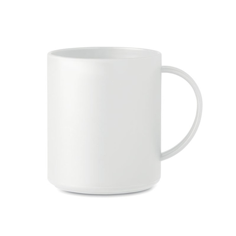 MONDAY. Cană reutilizabilă 300 ml MO6256-06, White MONDAY. Cană reutilizabilă 300 ml MO6256-06, White