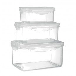 STORIE. Set de 3 cutii pentru alimente MO6274-22, Transparent