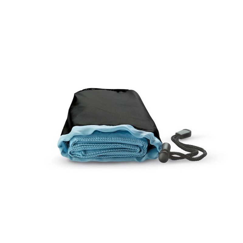 DRYE - Prosop sport în husă din nylon KC6333-04, Blue DRYE - Prosop sport în husă din nylon KC6333-04, Blue