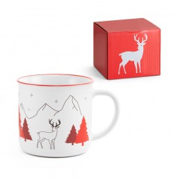 VERNON X. Ceramic mug - 94959, Red