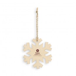 FLAKE. Christmas ornament - 99032, Light natural