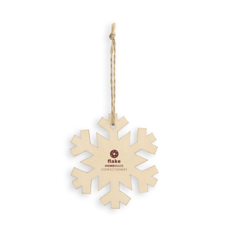 FLAKE. Christmas ornament - 99032, Light natural