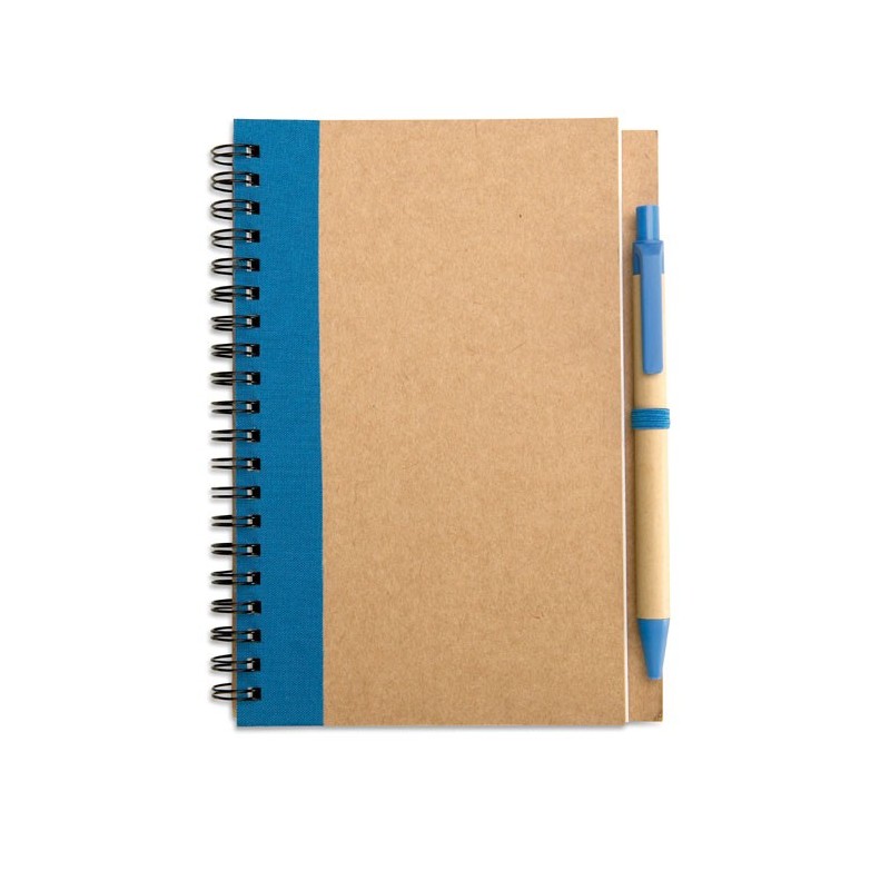 SONORA PLUS - Bloc notes reciclat și pix     IT3775-04, Blue