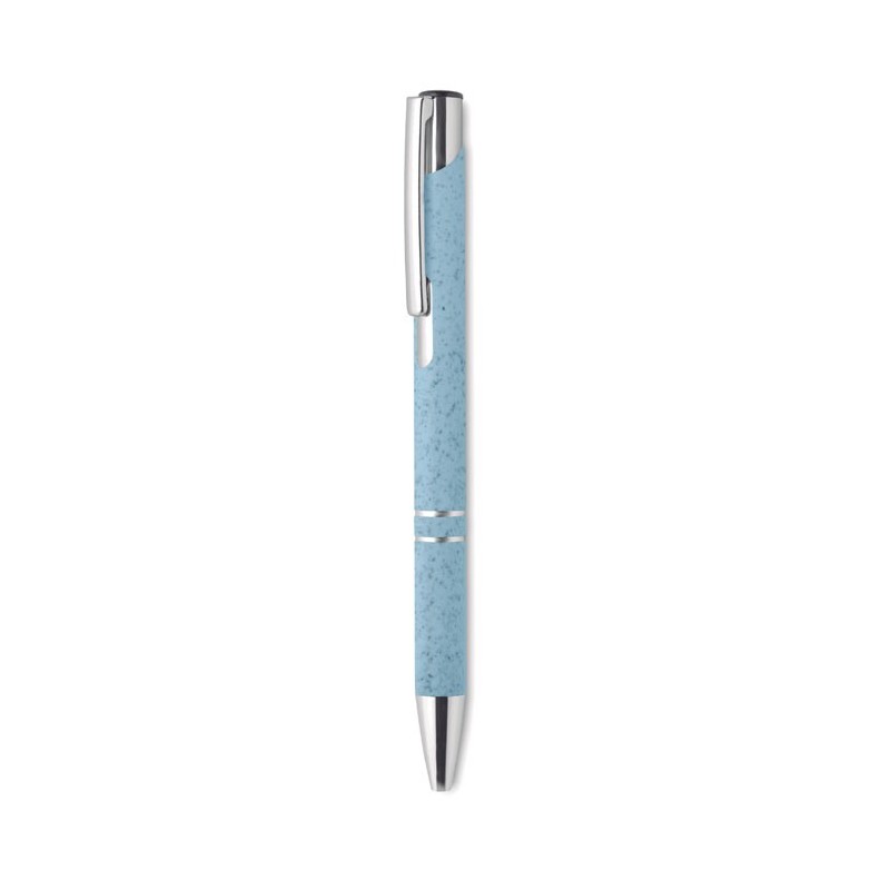 BERN PECAS - Pix cu buton din paie și ABS MO9762-04, Blue BERN PECAS - Pix cu buton din paie și ABS MO9762-04, Blue