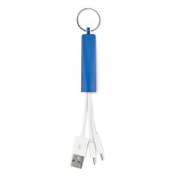 BRILLA - Cablu de încărcare luminos la gravura LED  MO9823-04, Blue