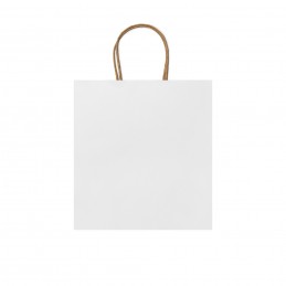 HAYA, Pungă de hârtie în culoare naturală 110 g/m² - BO7539, ALB