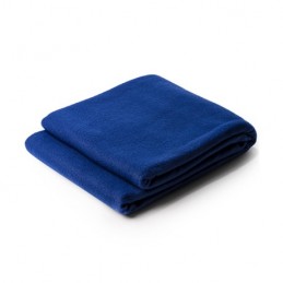 BRANDON, Pătură fleece din poliester reciclat RPET cu husă practică - BK5624, ALBASTRU ROYAL