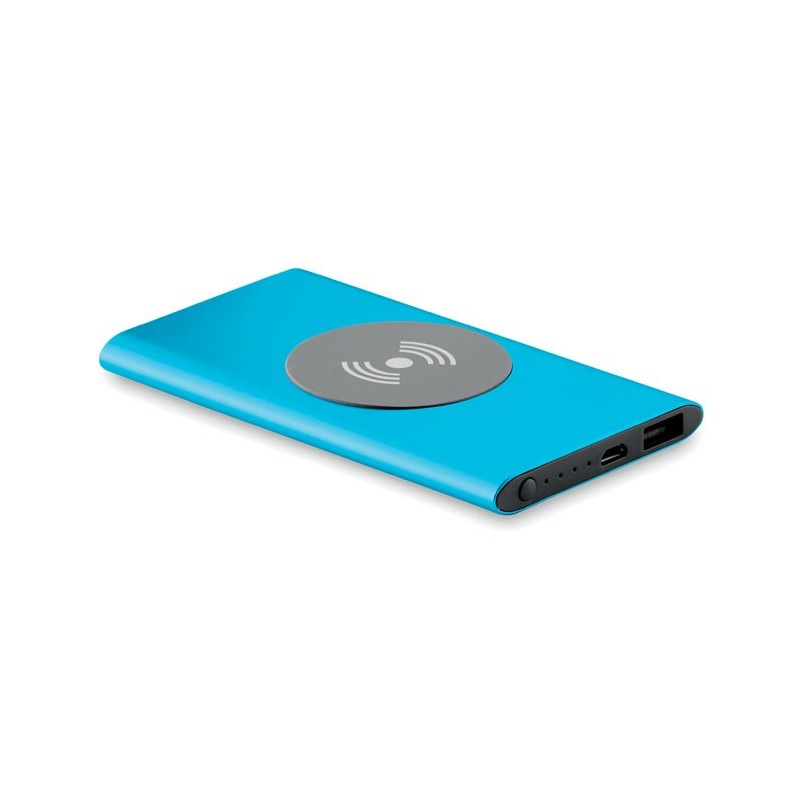 POWER&WIRELESS - Powerbank Wireless de 4000mAh MO9498-04, Blue POWER&WIRELESS - Powerbank Wireless de 4000mAh MO9498-04, Blue