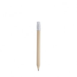 MATA, Mini creion din lem în culoare naturală cu gumă de șters - HW8003, NATURAL