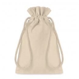 TASKE SMALL - Pungă mică din bumbac cu șnur  MO9728-13, Beige