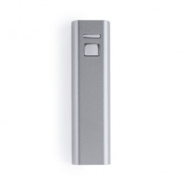 BENDER, Baterie externă din aluminiu cu capacitate de 2600mAh - PB3350, SILVER