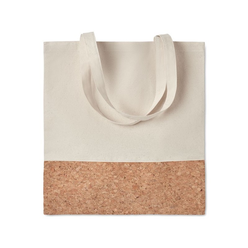 ILLA TOTE - Sacoșă cu părți din plută      MO9517-13, Beige