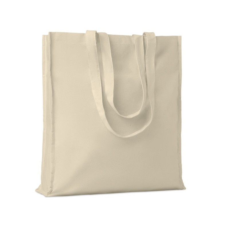 PORTOBELLO - Sacoșă din bumbac cu clini MO9595-13, Beige PORTOBELLO - Sacoșă din bumbac cu clini MO9595-13, Beige