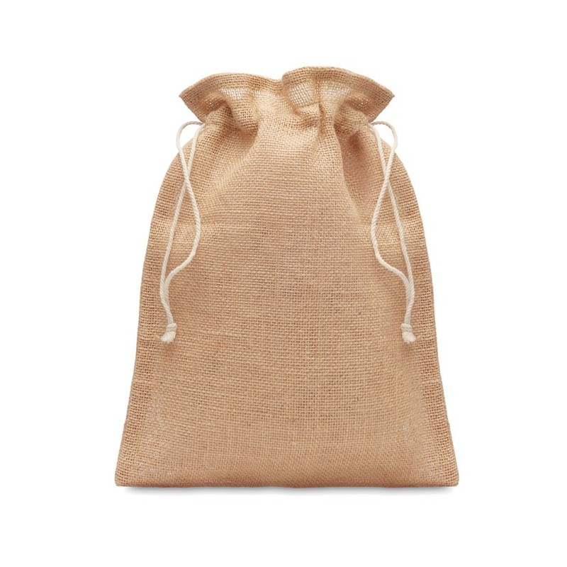 JUTE SMALL - Săculeț cadouri de iută14x22cm MO9928-13, Beige JUTE SMALL - Săculeț cadouri de iută14x22cm MO9928-13, Beige