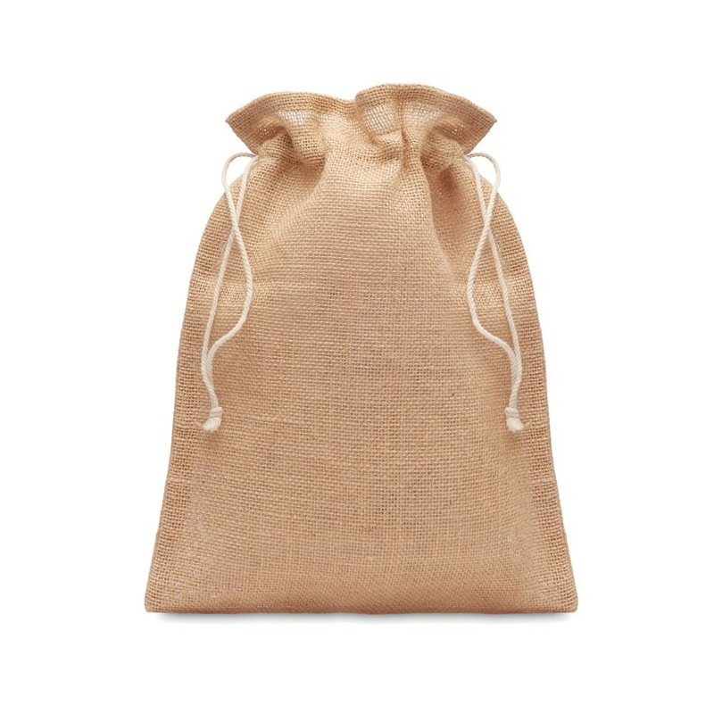 JUTE SMALL - Săculeț cadouri de iută14x22cm MO9928-13, Beige