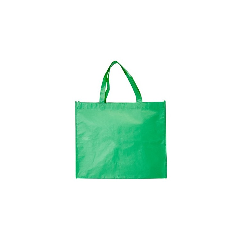 ORCA, Sacoșă de cumpărături cusută cu finisaje laminate mate - BO7535, VERDE TEI ORCA, Sacoșă de cumpărături cusută cu finisaje laminate mate - BO7535, VERDE TEI