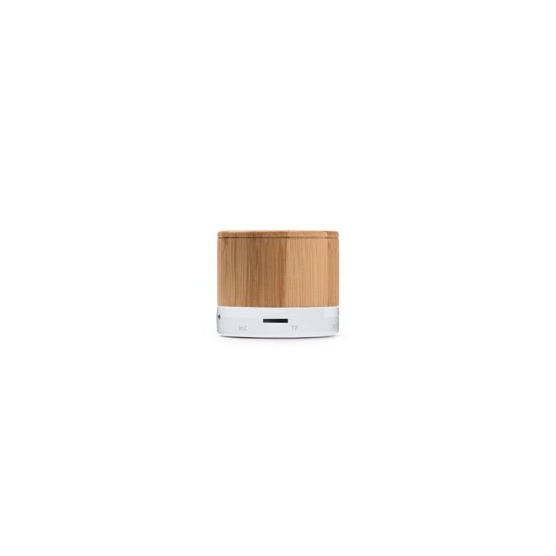 NERVO. Difuzor Bluetooth wireless cu structură principală din bambus natural BS3306 - ALB NERVO. Difuzor Bluetooth wireless cu structură principală din bambus natural BS3306 - ALB