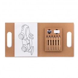 FOLDER2 GO - Set pt colorat cu 6 creioane   MO9544-13, Beige