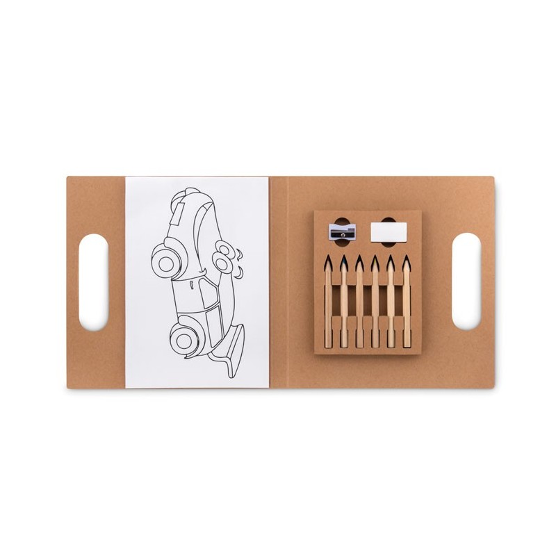 FOLDER2 GO - Set pt colorat cu 6 creioane MO9544-13, Beige FOLDER2 GO - Set pt colorat cu 6 creioane MO9544-13, Beige