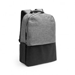 SIDNEY. Rucsac din poliester 600D RPET cu design negru MO7176 - GRI MELANJ