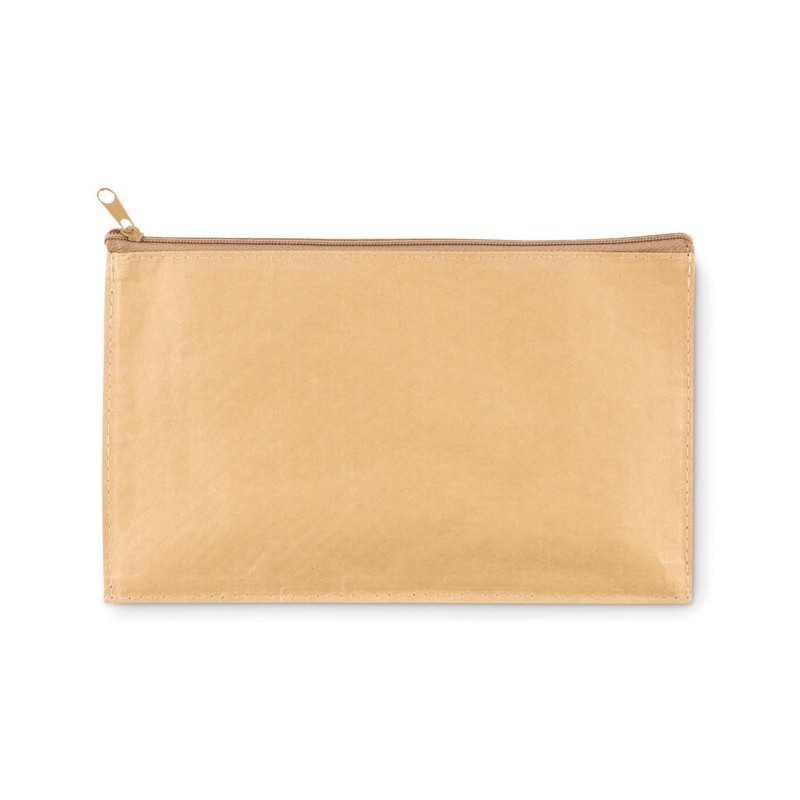 FLAT CASE - Penar din hârtie țesută MO9837-13, Beige FLAT CASE - Penar din hârtie țesută MO9837-13, Beige