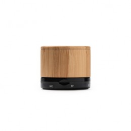 NERVO. Difuzor Bluetooth wireless cu structură principală din bambus natural BS3306 - NEGRU