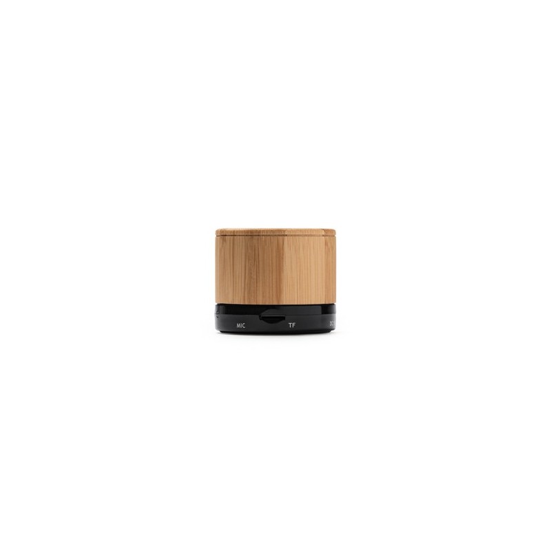 NERVO. Difuzor Bluetooth wireless cu structură principală din bambus natural BS3306 - NEGRU NERVO. Difuzor Bluetooth wireless cu structură principală din bambus natural BS3306 - NEGRU