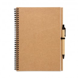 BLOQUERO PLUS - Bloc notes reciclat și pix     IT3789-13, Beige