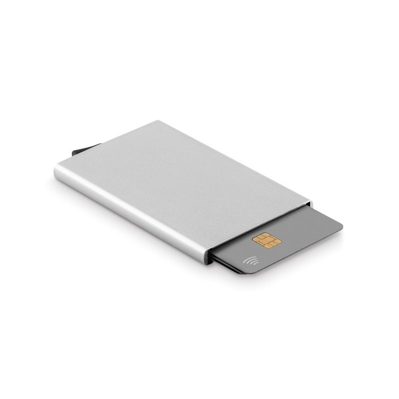 SECURPUSH - Suport card din aluminiu MO9611-16, Dull silver SECURPUSH - Suport card din aluminiu MO9611-16, Dull silver