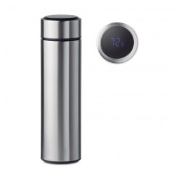 POLE - Sticlă cu termometru tactil    MO9796-16, Dull silver