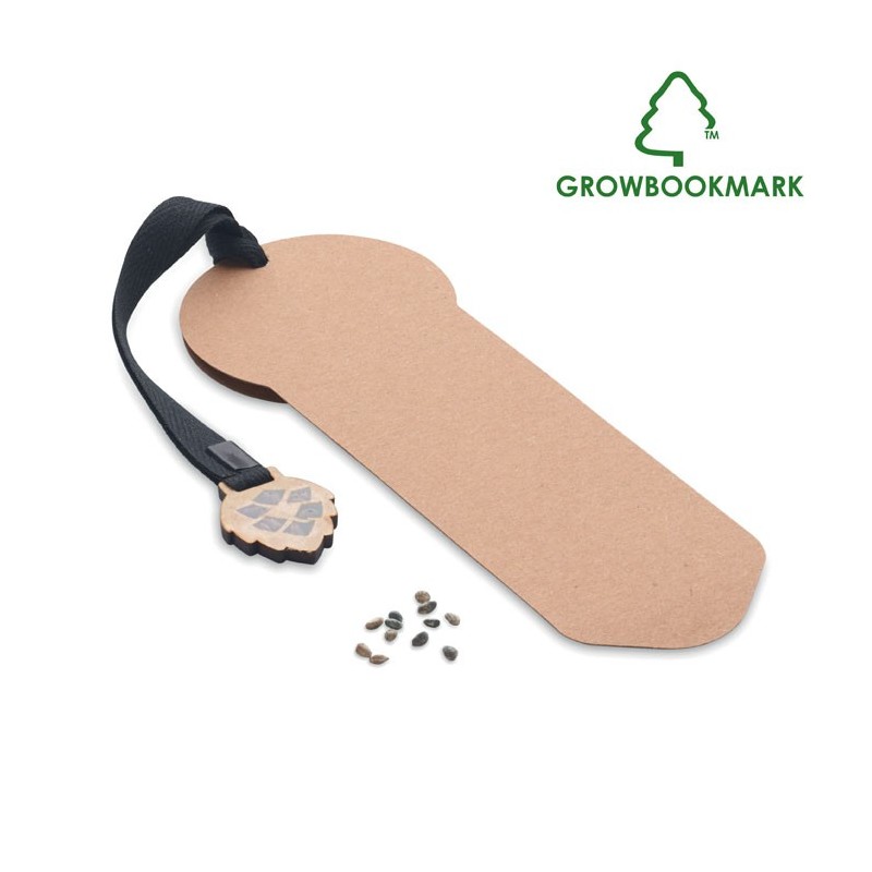 GROWBOOKMARK™. Semn de carte cu semințe pin   MO6226-13, Beige