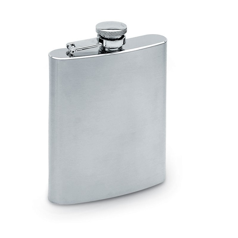 SLIMMY FLASK - Ploșcă îngustă, volum 200 ml.  KC4703-16, Dull silver