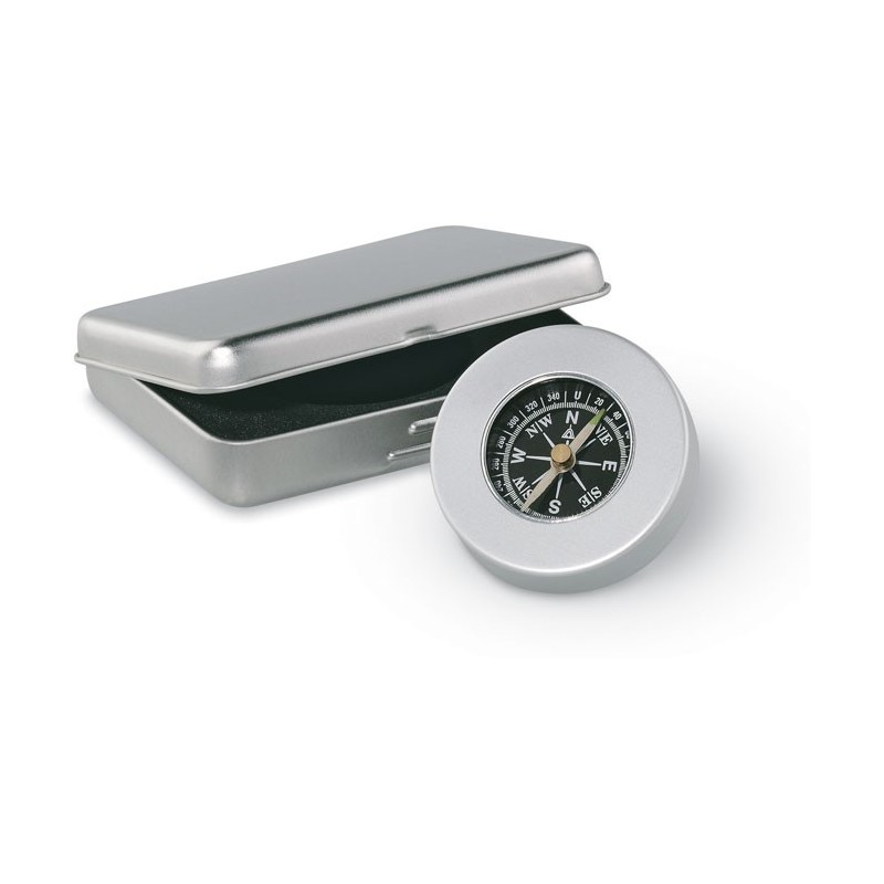TARGET - Busolă clasică din aluminiu AR1249-16, Dull silver TARGET - Busolă clasică din aluminiu AR1249-16, Dull silver