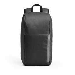 LOGAN. Rucsac din 600D cu buzunar frontal cu fermoar - 52635-103, Negru