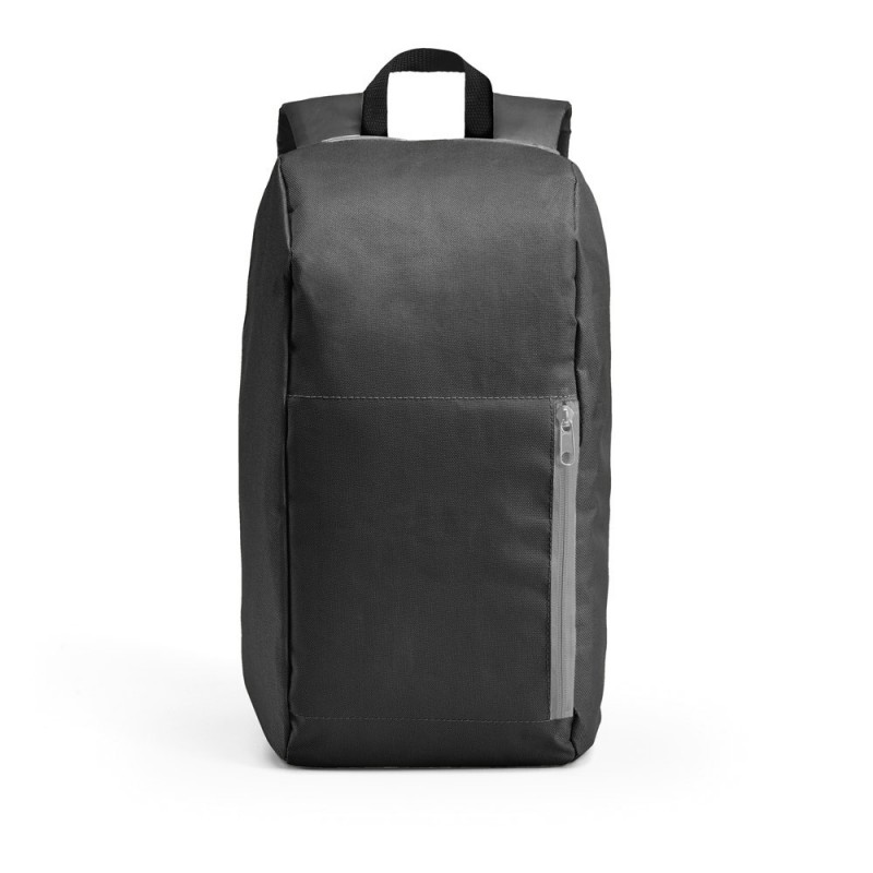 LOGAN. Rucsac din 600D cu buzunar frontal cu fermoar - 52635-103, Negru