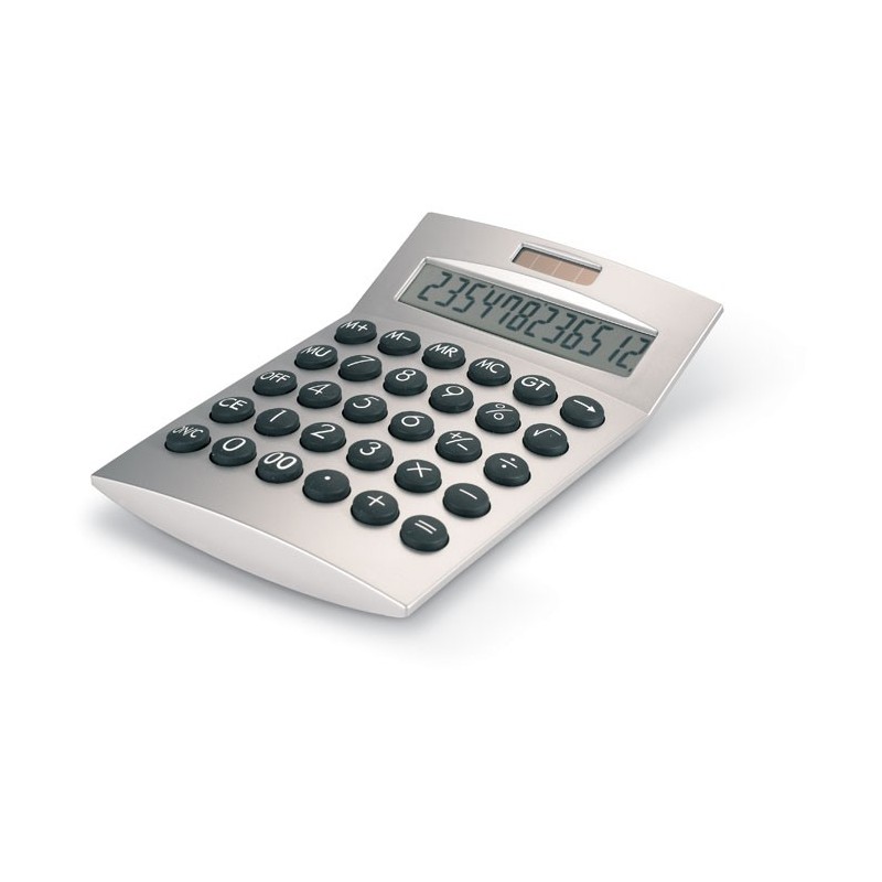 BASICS - Calculator solar 12 cifre      AR1253-16, Dull silver