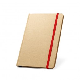 MAGRITTE. Agenda A5 cu 160 de pagini de hârtie reciclată liniate și coperta tare - 93481-105, Roșu