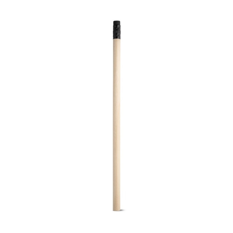 POLLOCK. Creion din lemn natural cu verf negru și cauciuc - 91722-103, Negru