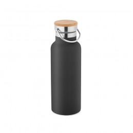 RAGNAR. Sticla de vid din oțel inoxidabil cu perete dublu și capacitate până la 500 ml - 94602-103, Negru