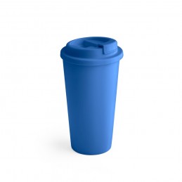 CUPPARI. Pahar de călătorie 100% PP cu perete dublu, capacitate de 500 ml și capac rabatabil - 94041-114, Albastru Royal