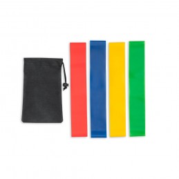 BURPEE. Set de 4 benzi de fitness furnizate într-o pungă non-woven neagră - 99970-103, Negru