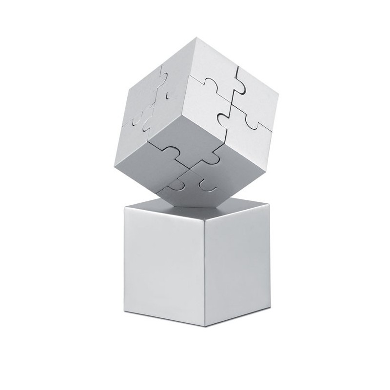 KUBZLE - Puzzle 3D din metal            AR1810-16, Dull silver