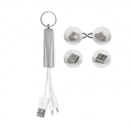 BRILLA - Cablu de încărcare luminos     MO9823-16, Dull silver