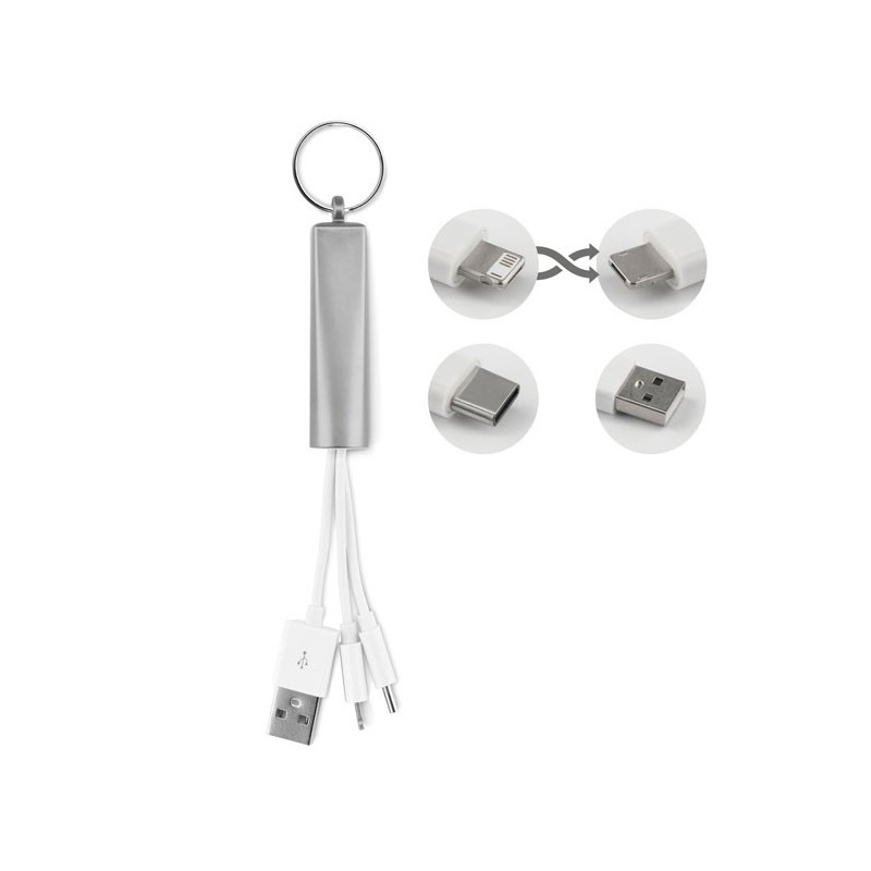 BRILLA - Cablu de încărcare luminos MO9823-16, Dull silver BRILLA - Cablu de încărcare luminos MO9823-16, Dull silver