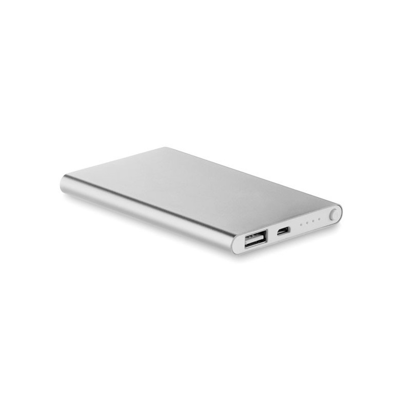 POWERFLAT - Baterie externă de 4000 mAh pl MO8735-16, Dull silver