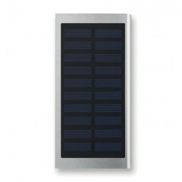 SOLAR POWERFLAT - Baterie externă solară 8000mAh MO9051-16, Dull silver