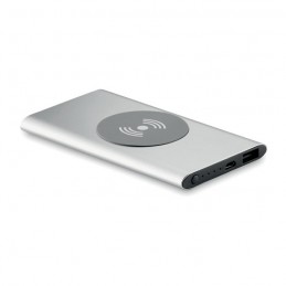 POWER&WIRELESS -  Powerbank Wireless de 4000mAh MO9498-16, Dull silver