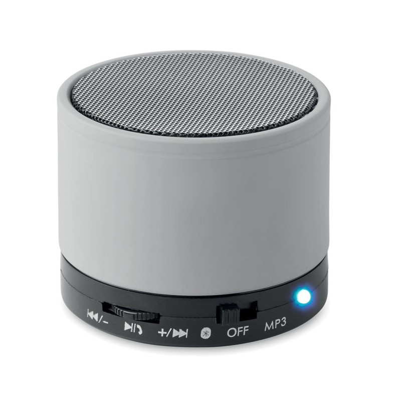 ROUND BASS - Boxă rotundă Bluetooth         MO8726-16, Dull silver