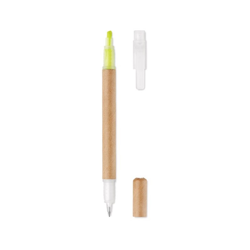 DUO PAPER - Pix cu marker 2 în 1           MO9895-08, Yellow