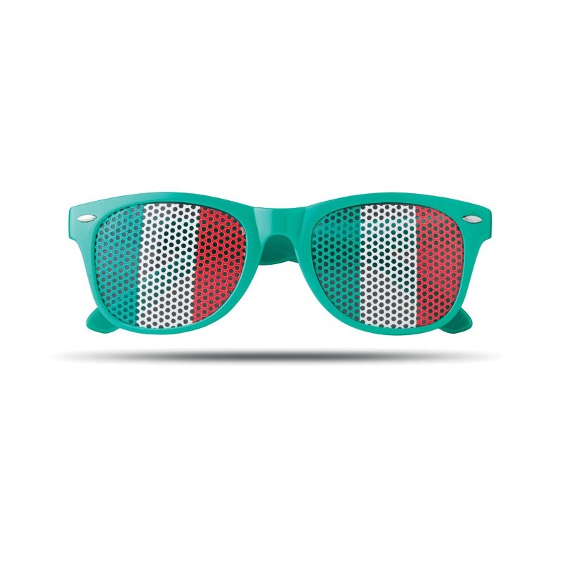 FLAG FUN - Ochelari de soare fotbal MO9275-09, Green FLAG FUN - Ochelari de soare fotbal MO9275-09, Green